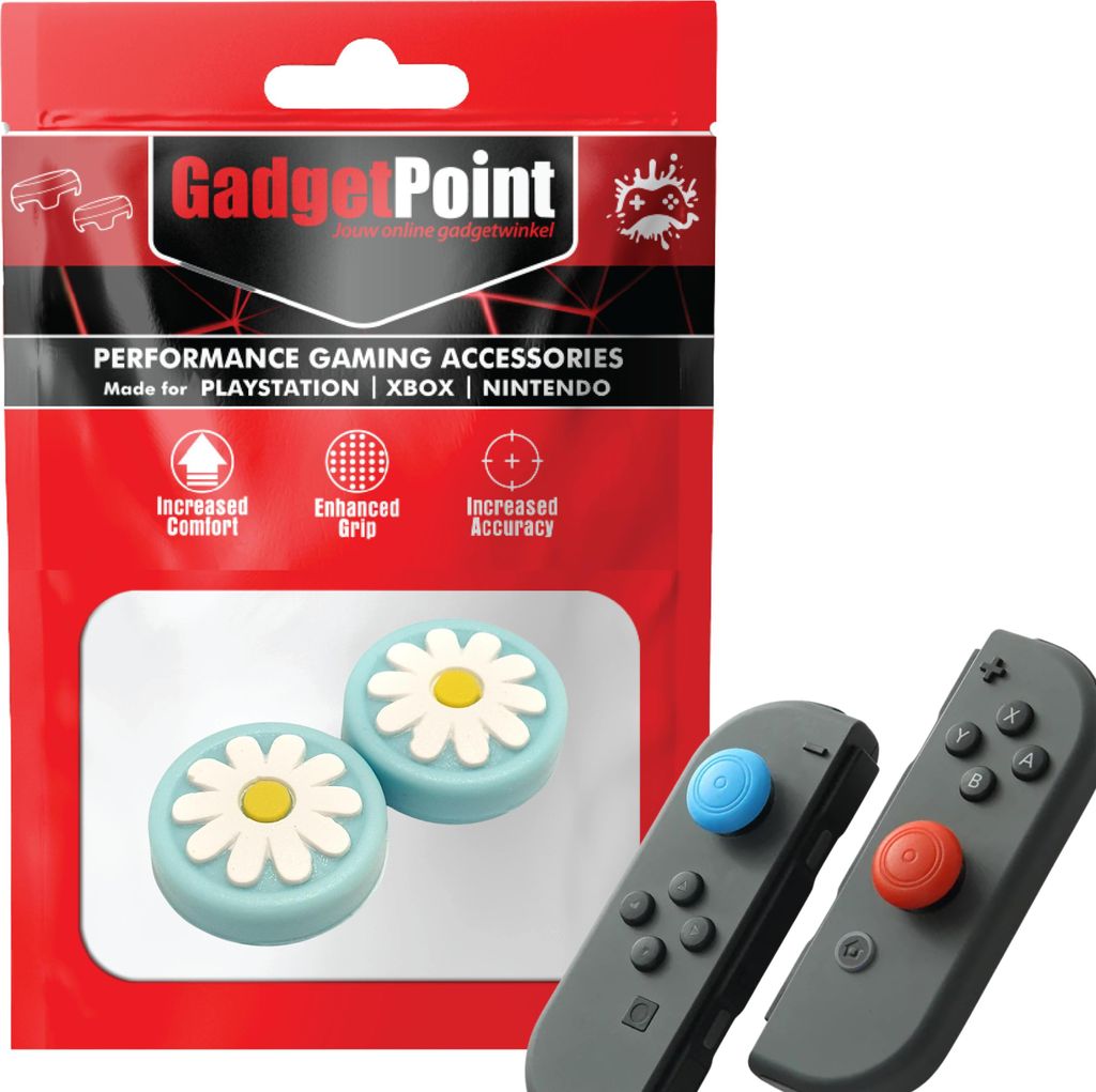 Thumbgrips - Thumb Grips voor Nintendo Switch Joy-Con Controllers - Gaming Thumbgrips - Performance Anti-Slip Thumbsticks - Bescherming Accessoires...