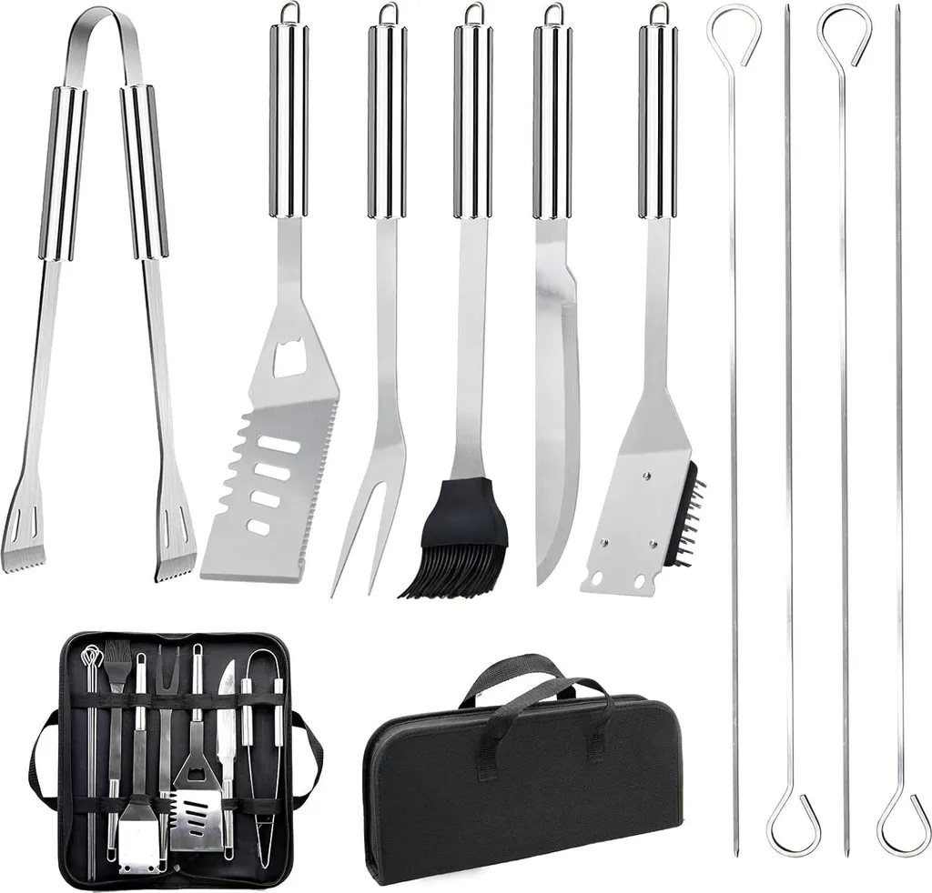 Set barbecue pour grandes tablées 11 ustensiles essentiels de cuisson