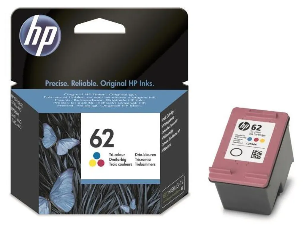 Cartuccia Originale HP 62 Tricromia C2P06AE - Stampa Colori Brillanti