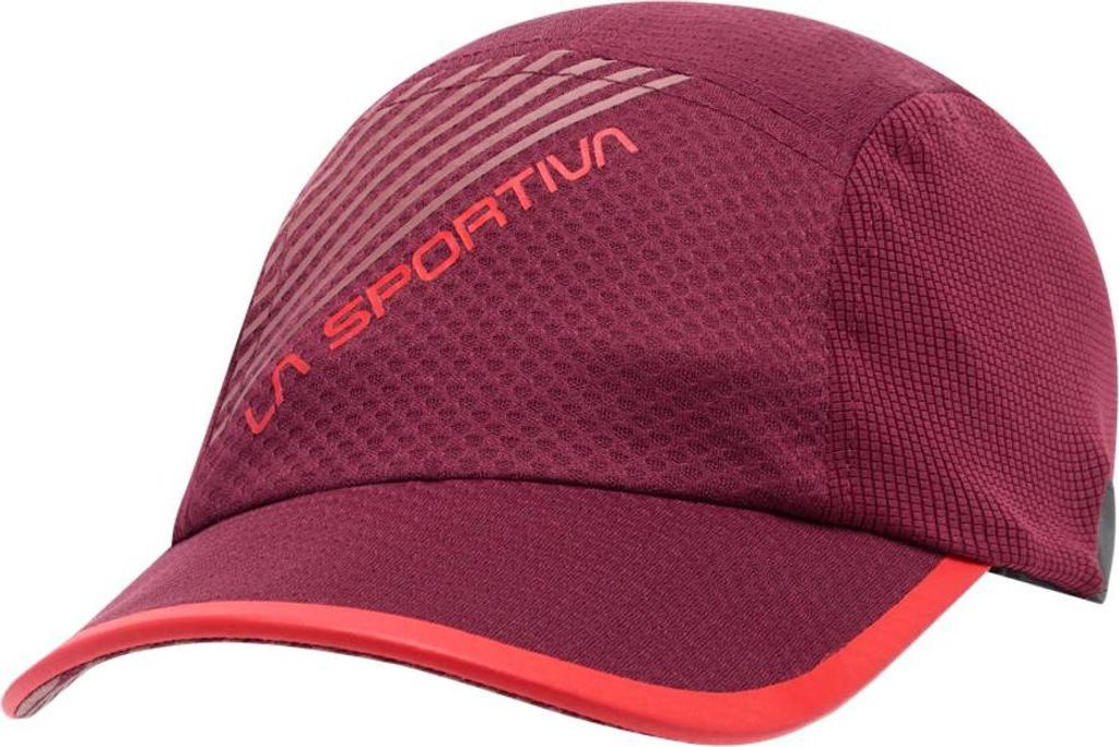 Flow Cap - leichte, schnell trocknende Laufkappe für Mountain Running - La Sportiva, Größe:S/M, Farbe:R25R24-Redwood/Mountain Red