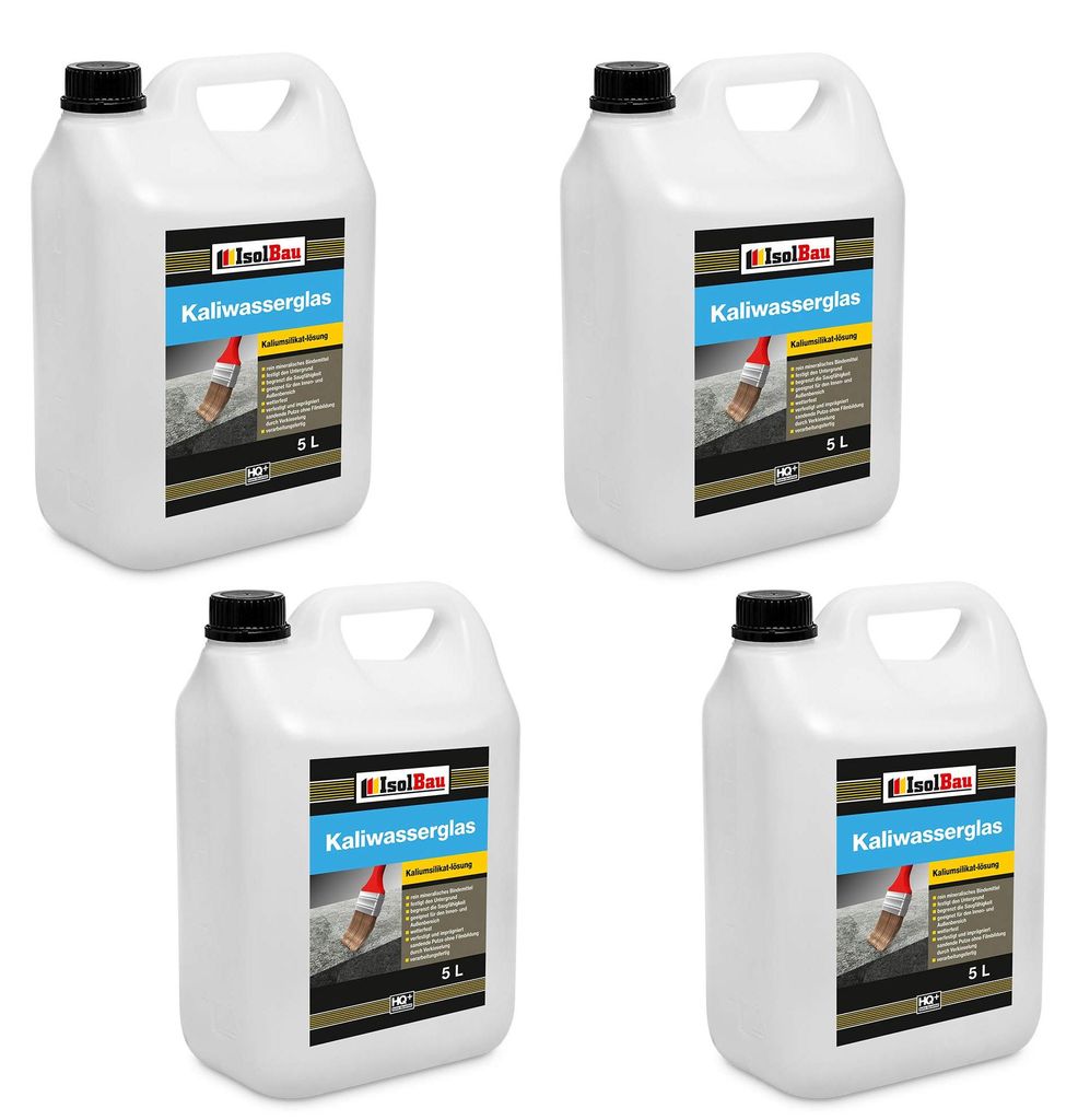 Isolbau Kaliwasserglas 28/30° - 4 x 5 Liter Produktbild 