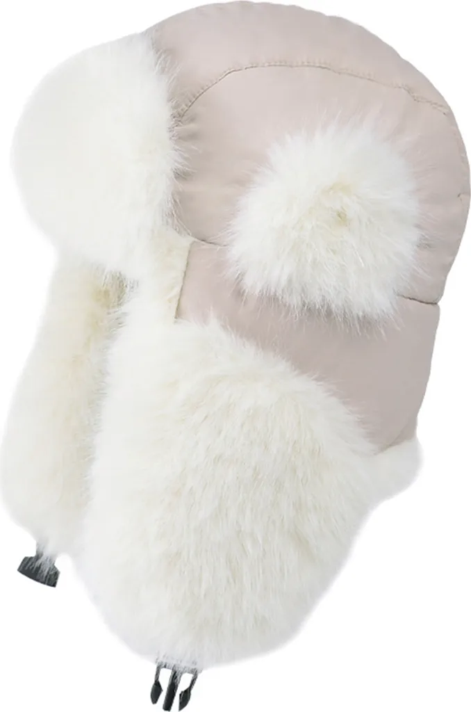 Cappello invernale in peluche per donna, Cappello in tessuto impermeabile per ciclismo all'aperto, pesca, sci, Misura: 55-60 cm, Colore: Beige