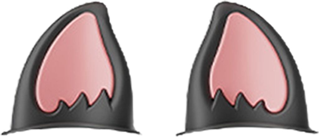 1 Paar Motorradhelm Katzenohr-Dekoration, selbstklebend, für Roller, Radfahren, Fahrrad, Motorrad, Skateboard, Helm, dekoratives Ohr, Helmzubehör