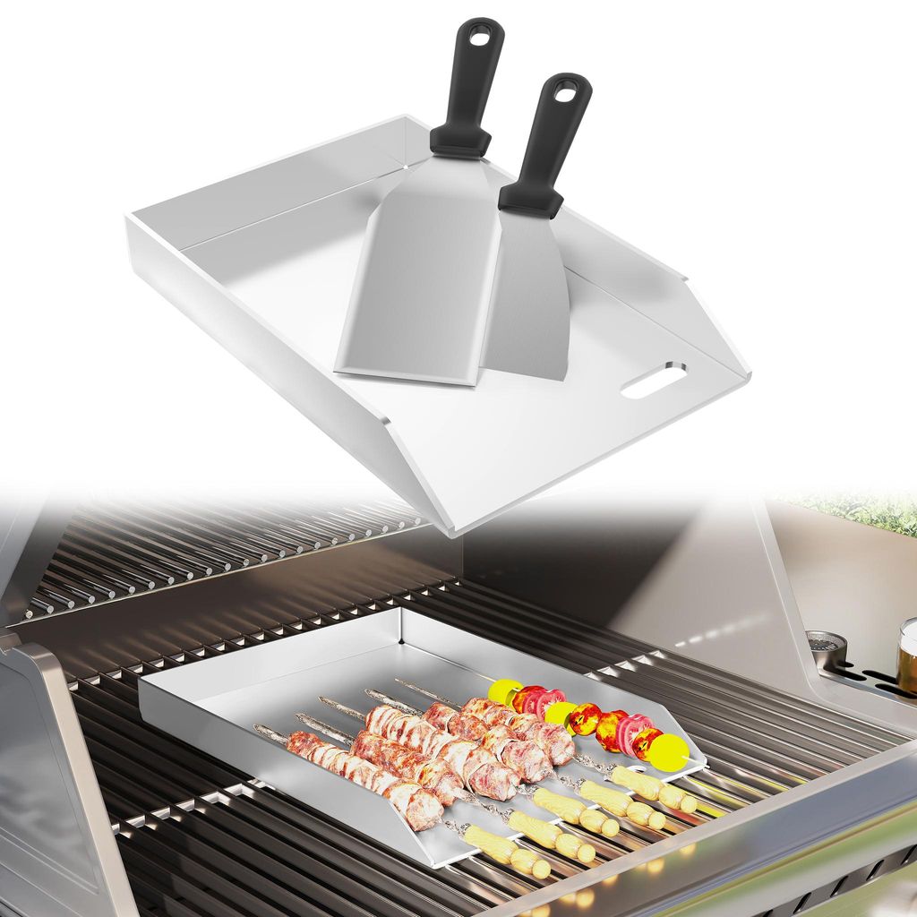 UISEBRT Edelstahl Grillplatte & Backblech, Plancha Produktbild 