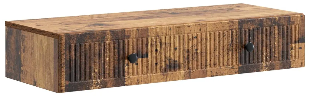 Console murale suspendue en bois ancien table d'appoint gain de place
