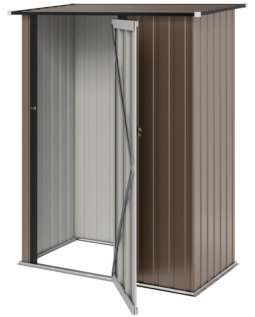 Outsunny Metall Gerätehaus 1,07 m² 142 x 86 x 189 cm Produktbild 