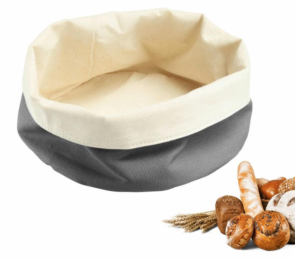 Westmark Brottasche, rund, ø 20 x 12 cm, anthrazit/beige 6814227A