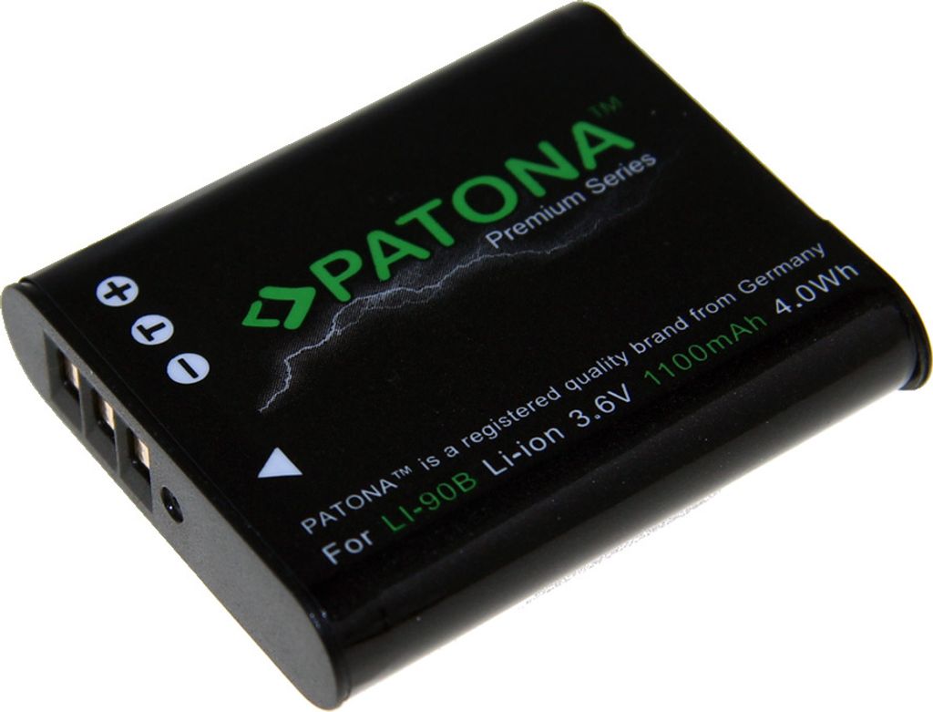 PATONA 1219, Olympus, 1100 mAh, 3,6 V, Lithium-Ion (Li-Ion)
