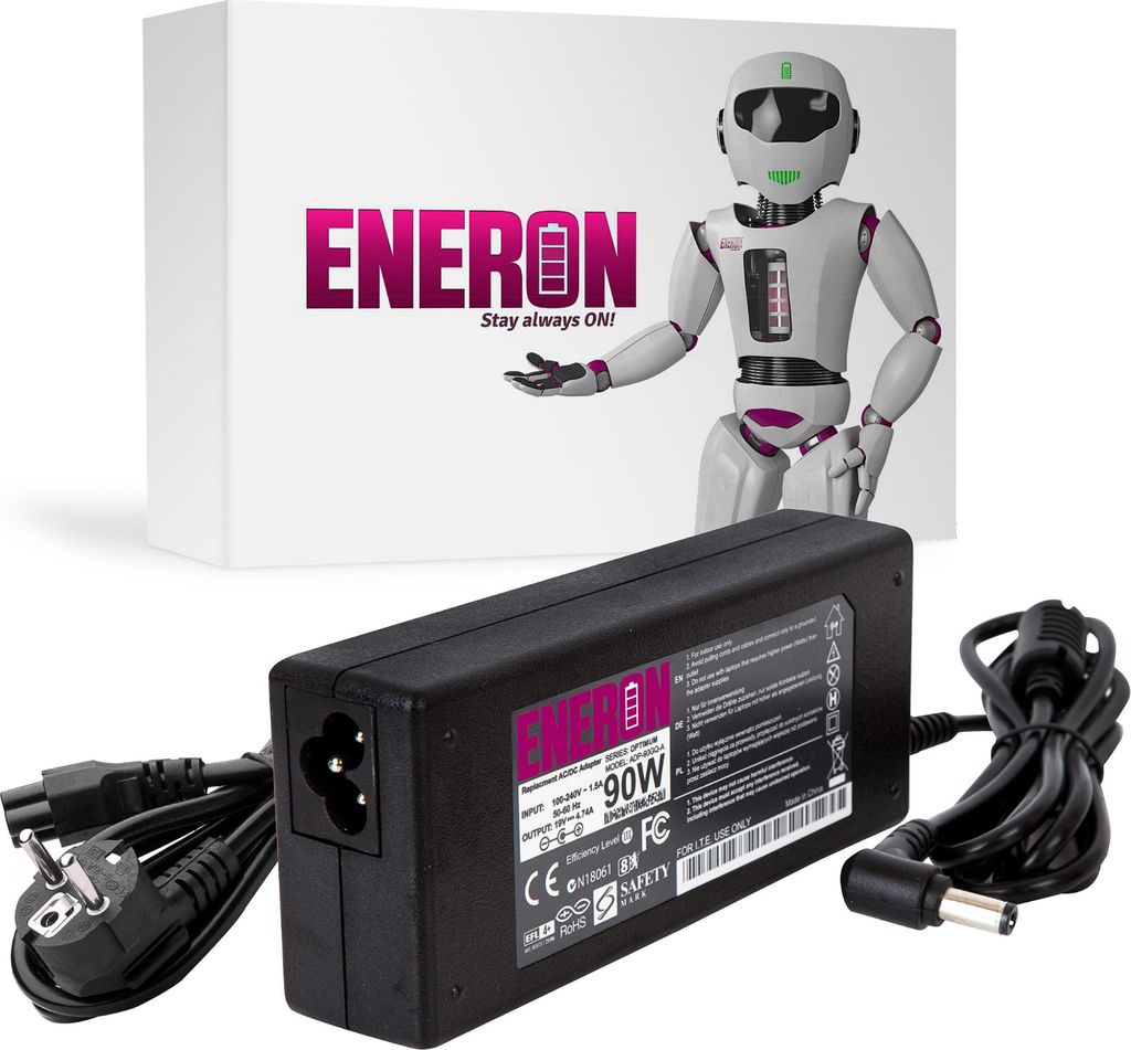 Chargeur pour ordinateur portable avec câble d'alimentation Image du produit 