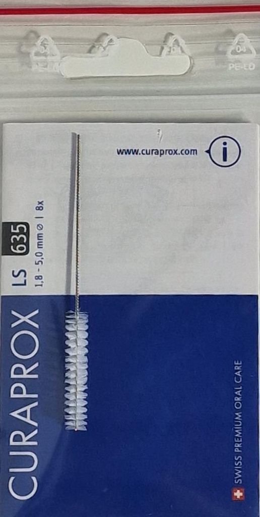 2x Curaprox LS 635 ( 1,8mm - 5,0mm) Interdentalbürsten 2x8 Stück