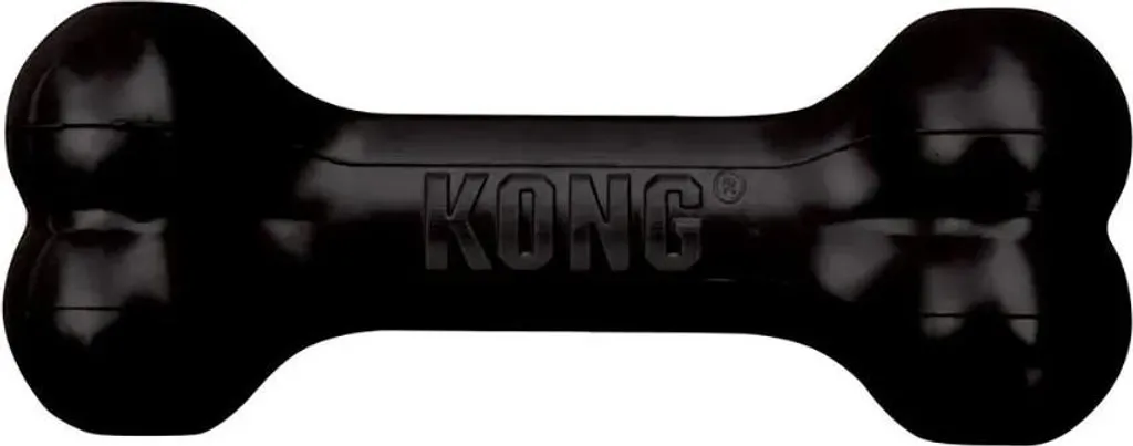 Jouet Chien Destructeur KONG Extreme Goodie Bone XL Noir Durable