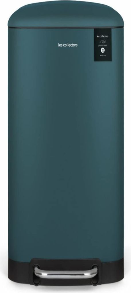 Les Collectors Küchen-Tretabfalleimer Edelstahl N°716 Fassungsvermögen 30 L, Kompakt, Praktisch, Herausnehmbarer Inneneimer, Design, Strapazierf...