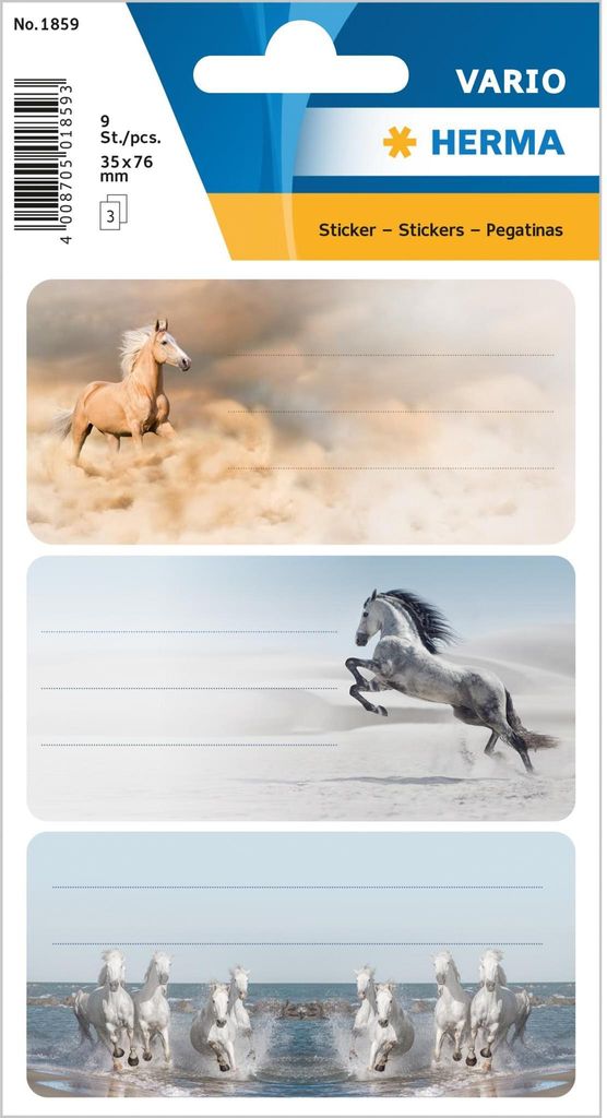 HERMA Horses, 9 Stück(e), Mehrfarbig Produktbild 