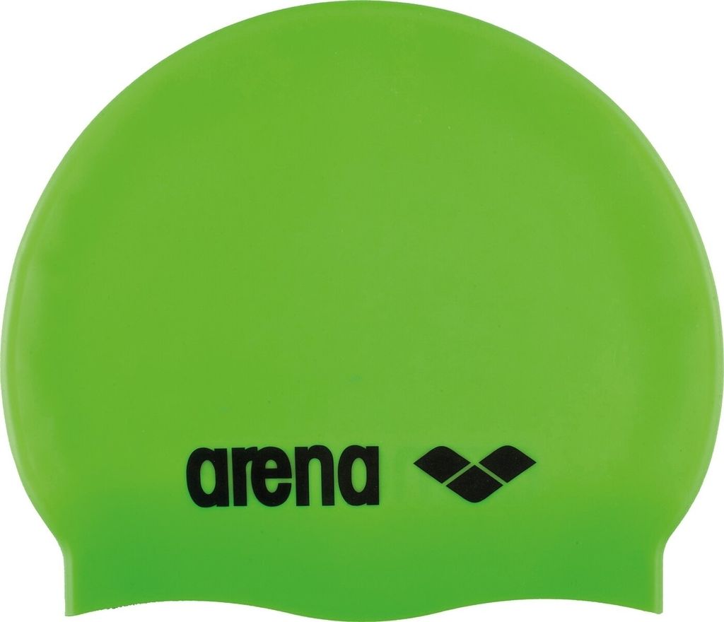 ARENA Classic Silicone Badekappe grün