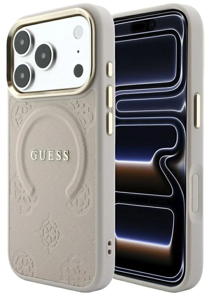 Puzdro Guess Saffiano Peony & Ring MagSafe pre iPhone 18 Obrázok produktu 