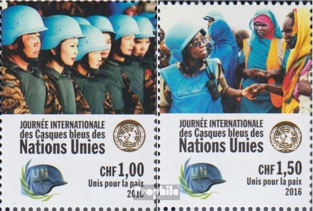 Briefmarken UNO - Genf 2016 Mi 954-955 (kompl.Ausg.) Produktbild 