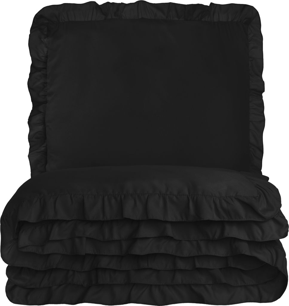 Bettwäsche 140X200, Bettwäsche-Set Mit Riffle + Kissenbezug 70X80, Massive Mikrofaser