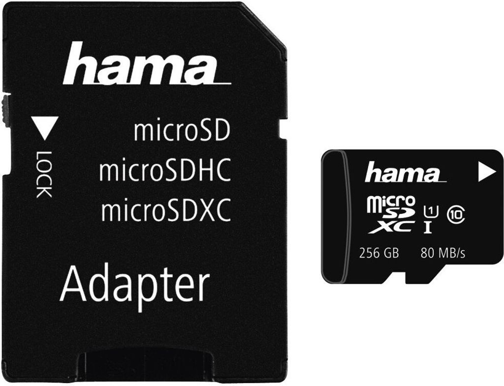 hama Speicherkarte Micro SecureDigital HC Klasse 10 256 GB Produktbild 