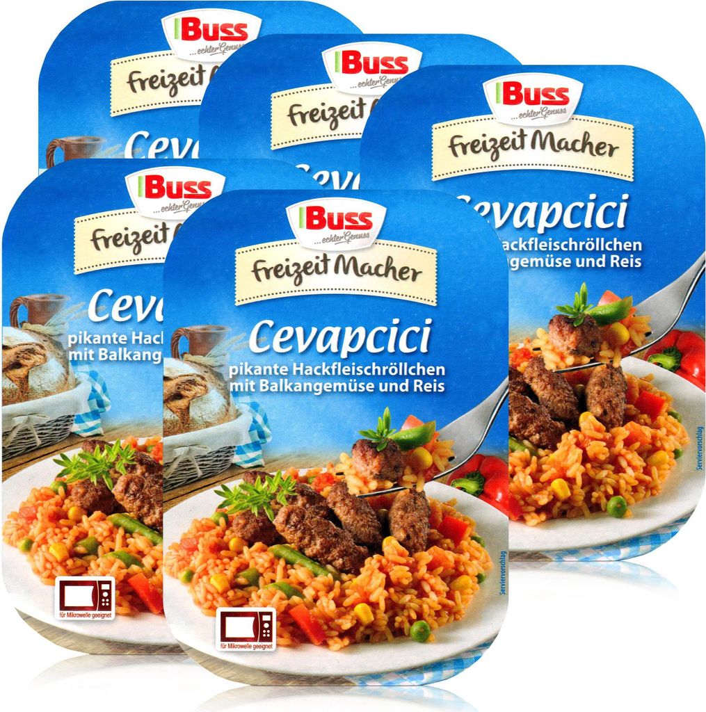 Buss Cevapcici mit Balkangemüse und Reis 300g- Produktbild 