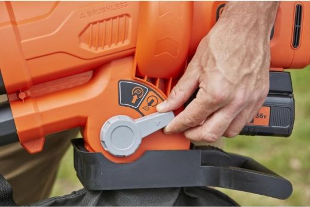 Black & Decker Akku-Laubsauger, 36V, 3in1, o.Akku, BL