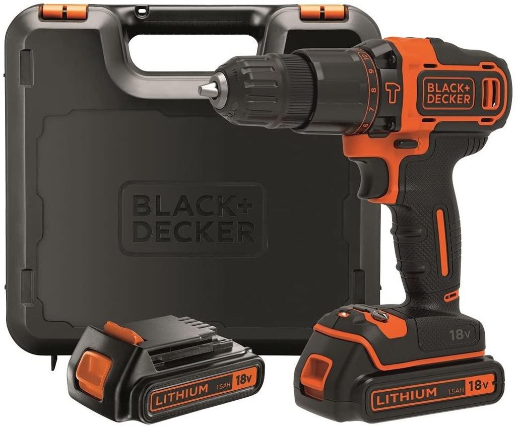 Black & Decker BDCHD18KB-QW, Wiertarka pistoletowa, Zamek Zdjęcie produktu 