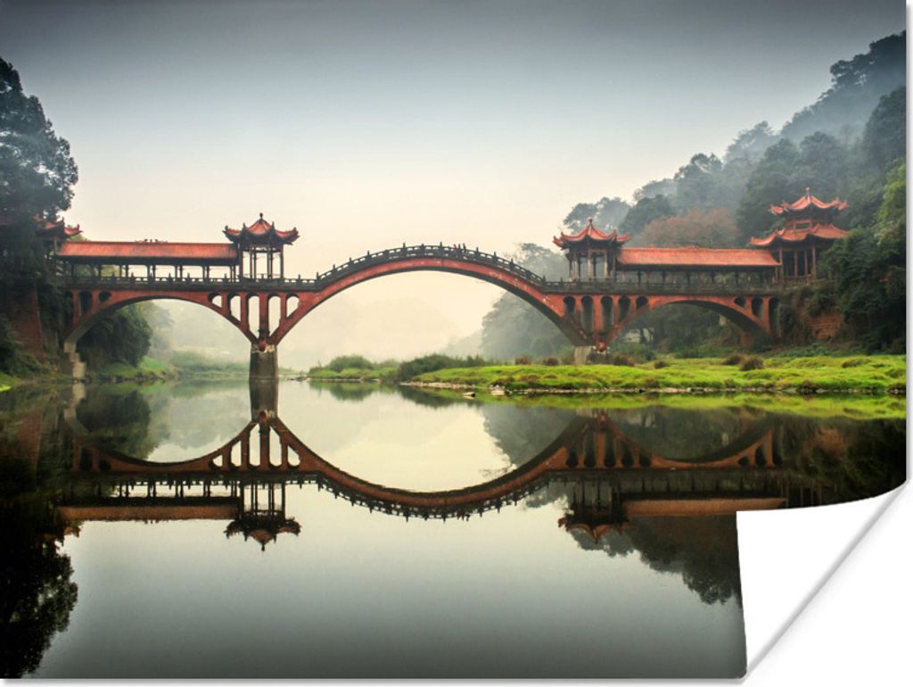 MuchoWow Poster chinesischer Brauch 40x30 cm - Plakate für die Wände - Poster Wohnzimmer