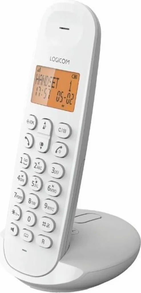 Téléphone sans fil Logicom Iloa 155T Solo avec répondeur intégré blanc