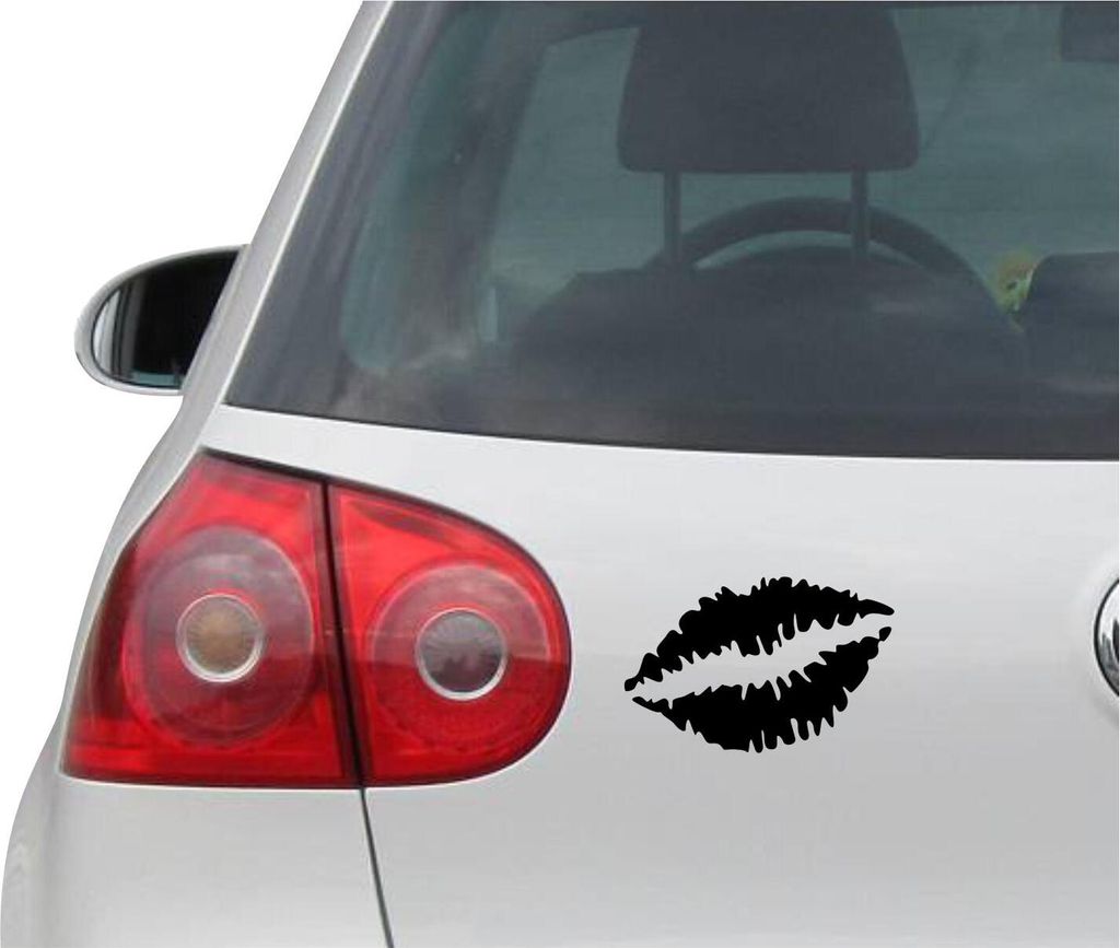 Aufkleber / Autoaufkleber - JDM - Die cut - Ride Woman Mouth Lip SEXY Decal Auto Fenster Laptop Sticker - schwarz - 134mmx88mm