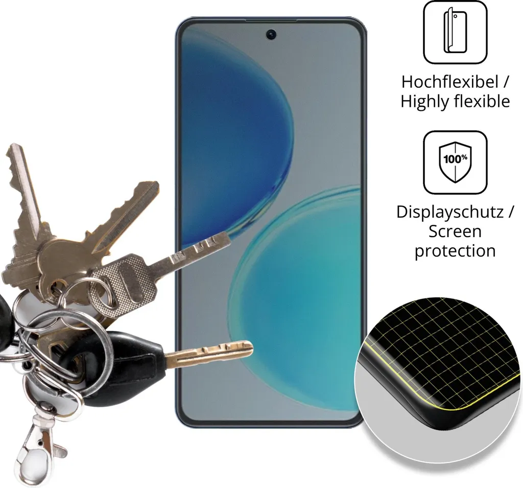 Dipos 6 Pellicole Protettive Crystalclear Per Honor 8X, Taglio Laser, Made In Germany