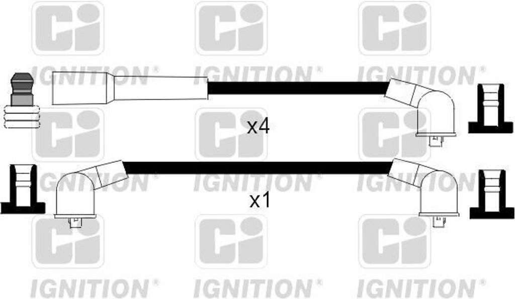 QUINTON HAZELL XC903 Zündkabelsatz Zündleitungssatz für TOYOTA COROLLA (E8) COROLLA Liftback (E8)