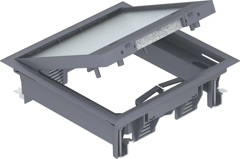 Insert de sol pour bureaux et open spaces OBO GES4-2U10T 7011