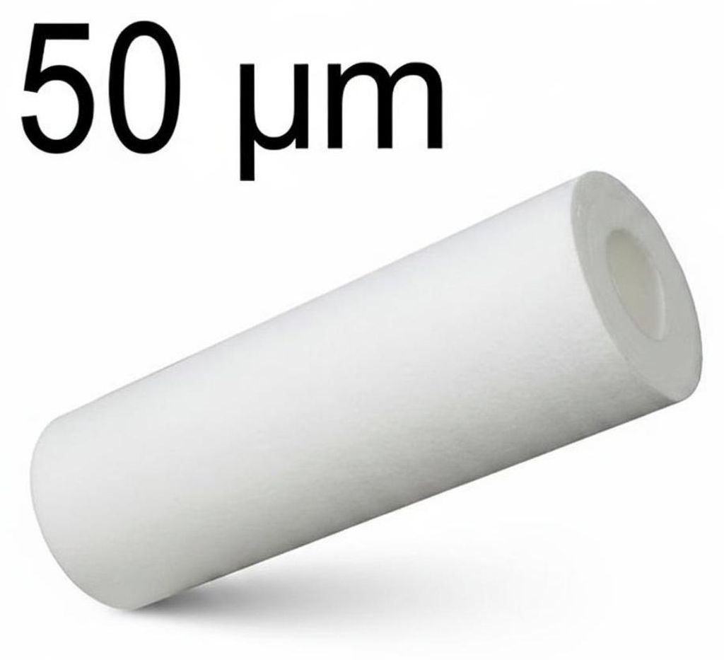 20' (Zoll) Sediment Wasserfilter Schaum - Slim - 50 μm - aus Polypropylen