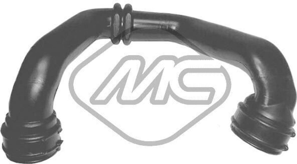 Metalcaucho 03783 Turbo Ladeluftschlauch für RENAULT CLIO II (BB0/1/2, CB0/1/2) KANGOO (KC0/1) Scénic I (JA0/1, FA0) MEGANE I (BA0/1) CLIO II Kasten