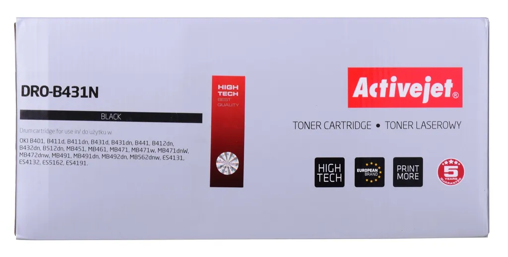 Tambour noir DRO-B431N pour OKI 44574302 : évitez les traces noires