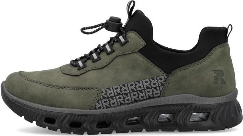 Rieker M6058-54 MemoSoft sneaker damski zielony combi Zdjęcie produktu 