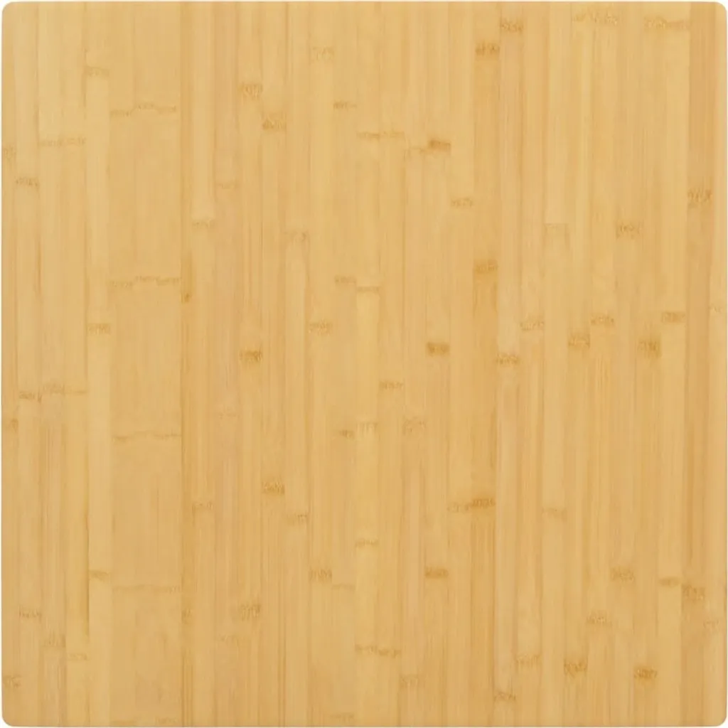 Piano Tavolo in Bambù 70x70x1,5 cm - Ricambio Naturale Quadrato