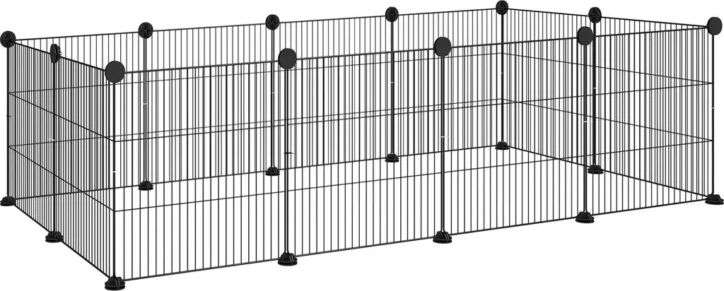 Enclos Modulable pour Petits Animaux - Parc Intérieur 12 Grilles en Plastique