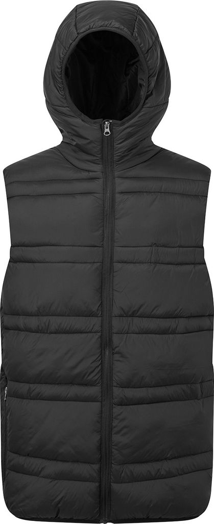 2786 - "Latitude" Weste, mit Kapuze für Herren RW8247 (XXL) (Schwarz)