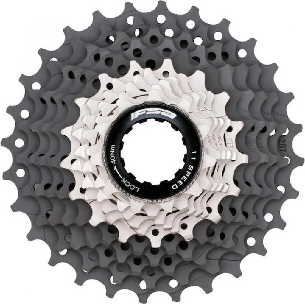 Cassette 11-25 FSA K-Force WE 11 vitesses en titane et acier gris