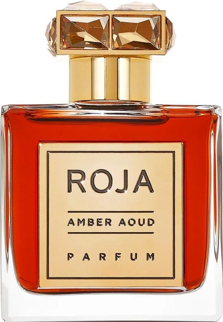 A close-up studio shot of a perfume bottle.