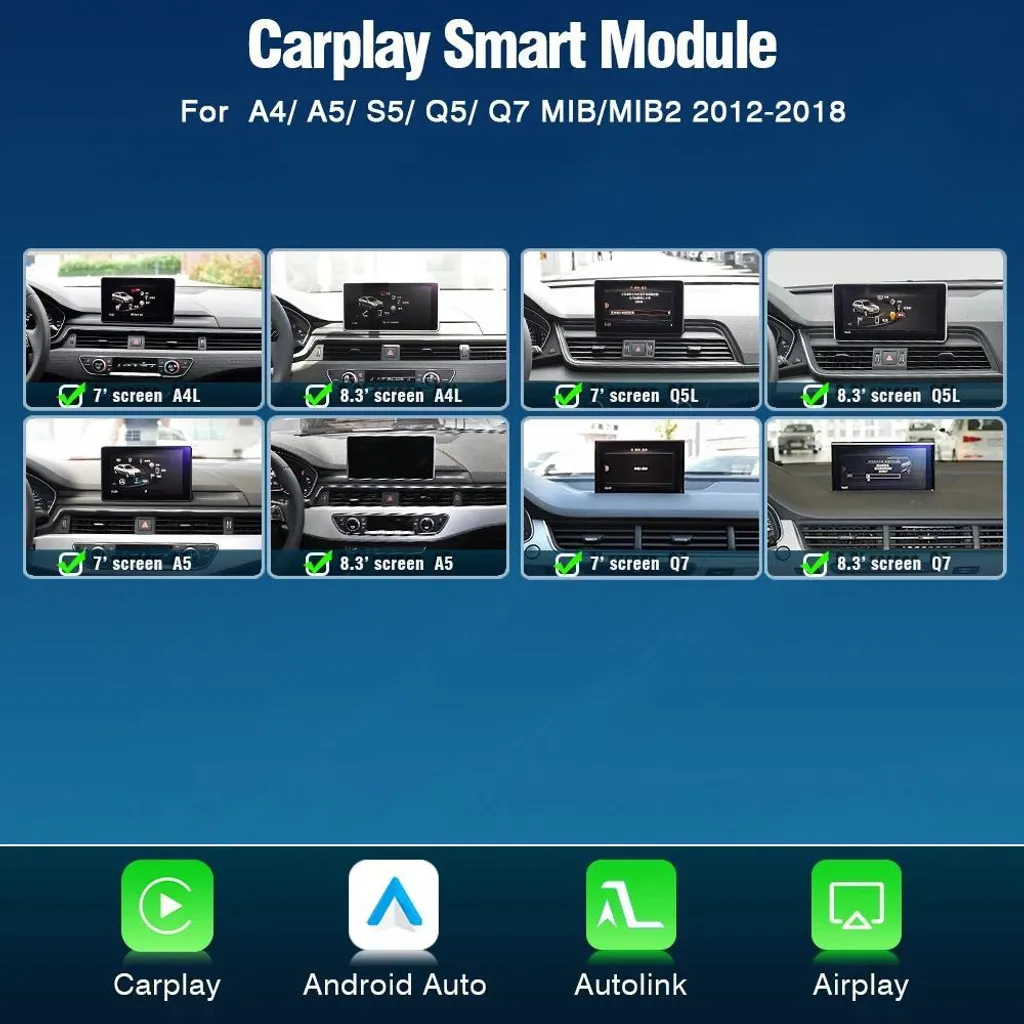Module CarPlay sans fil Audi A4 A5 Q5 Q7 - Support Multi-Appareils - 2