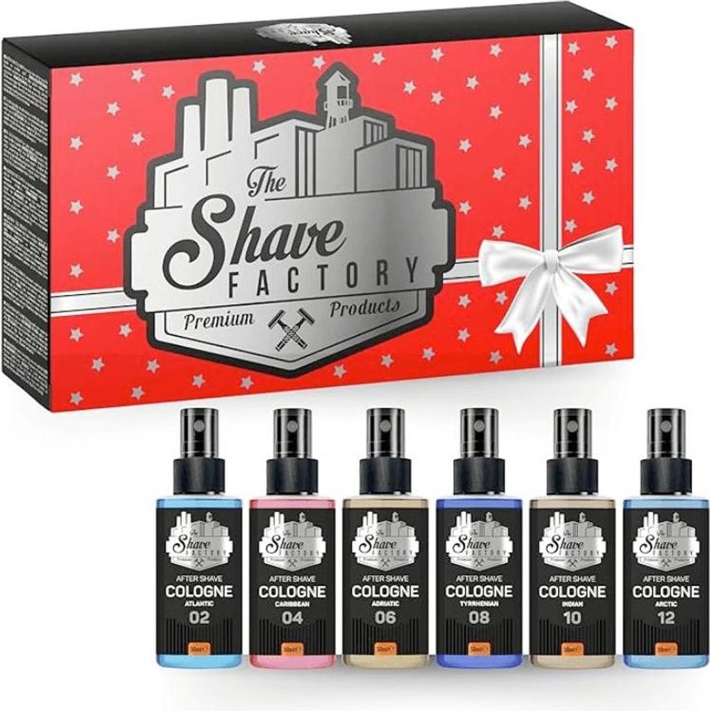 The Shave Factory – After Shave Cologne Spray Geschenkset 02 – Eau de Parfum Aftershave Geschenkset 02 6x50ml