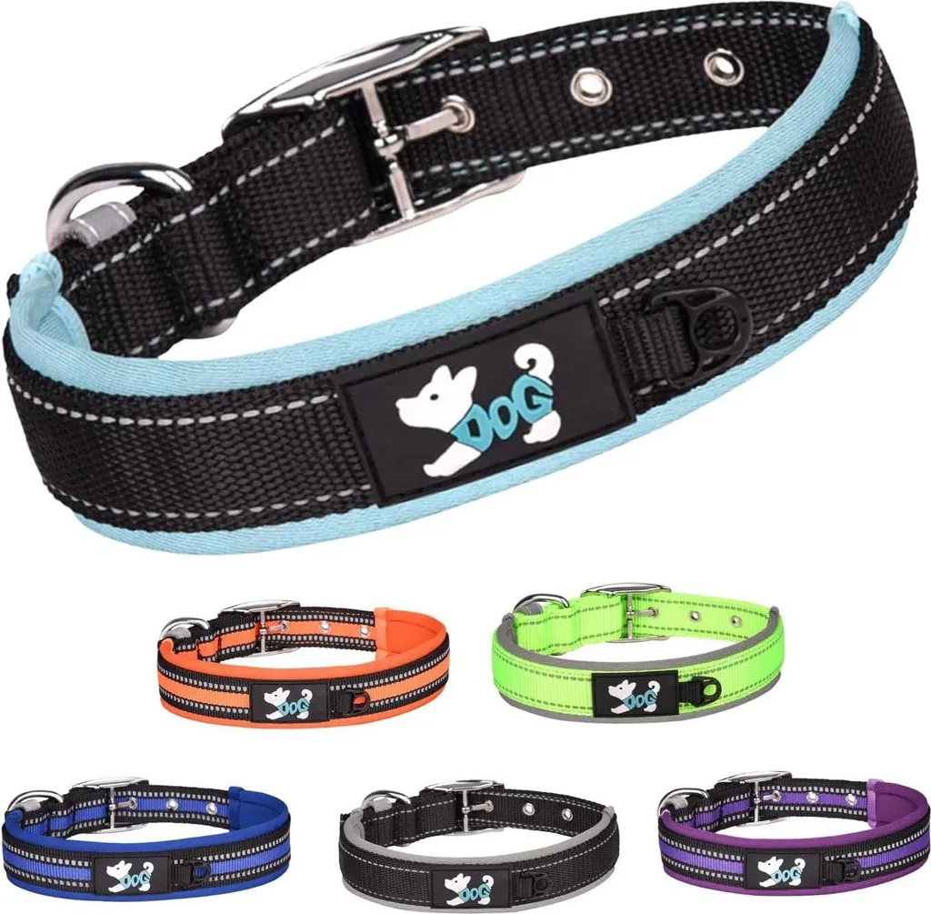 Collier chien L orange réfléchissant - Fini les irritations et l'usure
