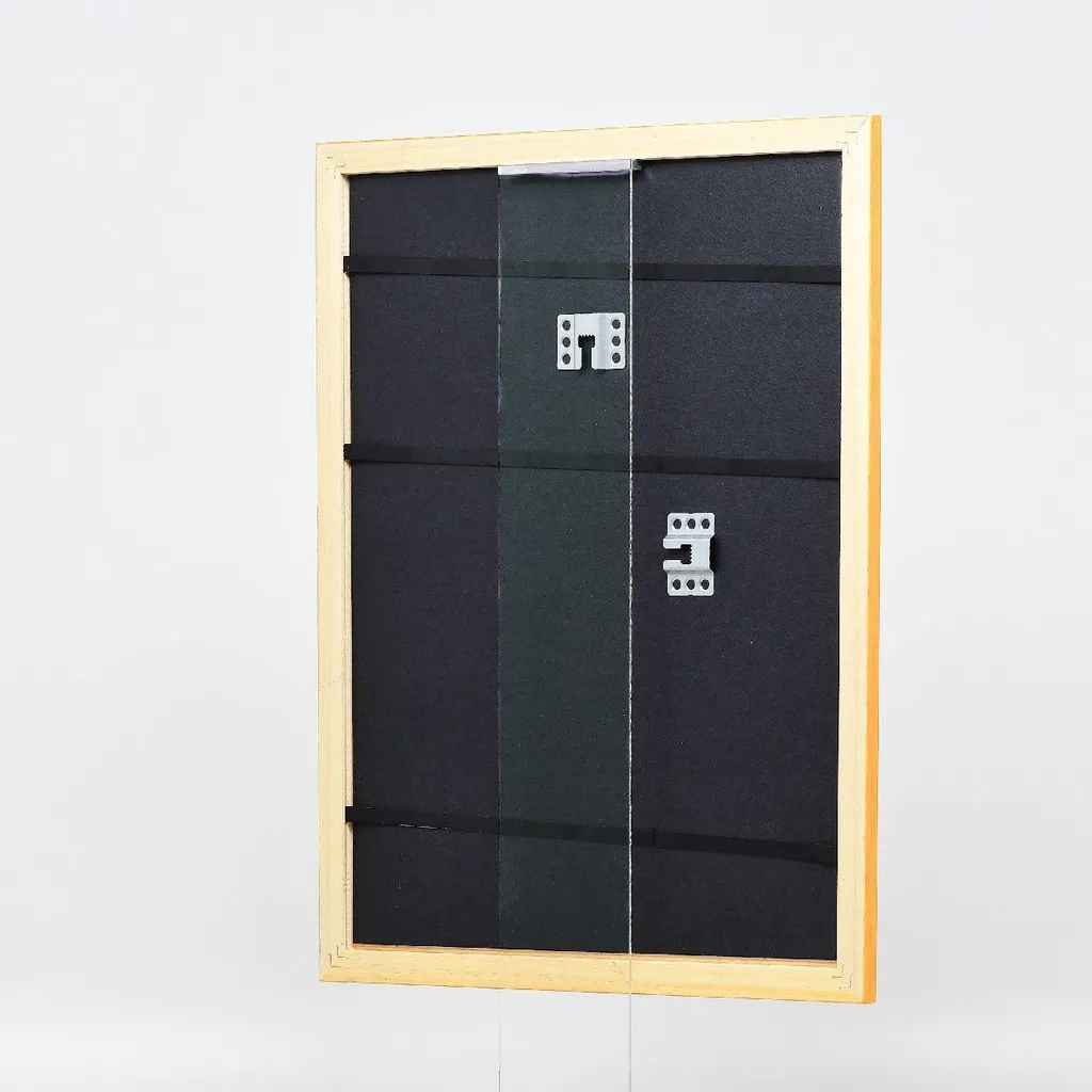 Cornice Legno Miele 24x30 cm | Profilo 43 & Vetro Soffiato - 12