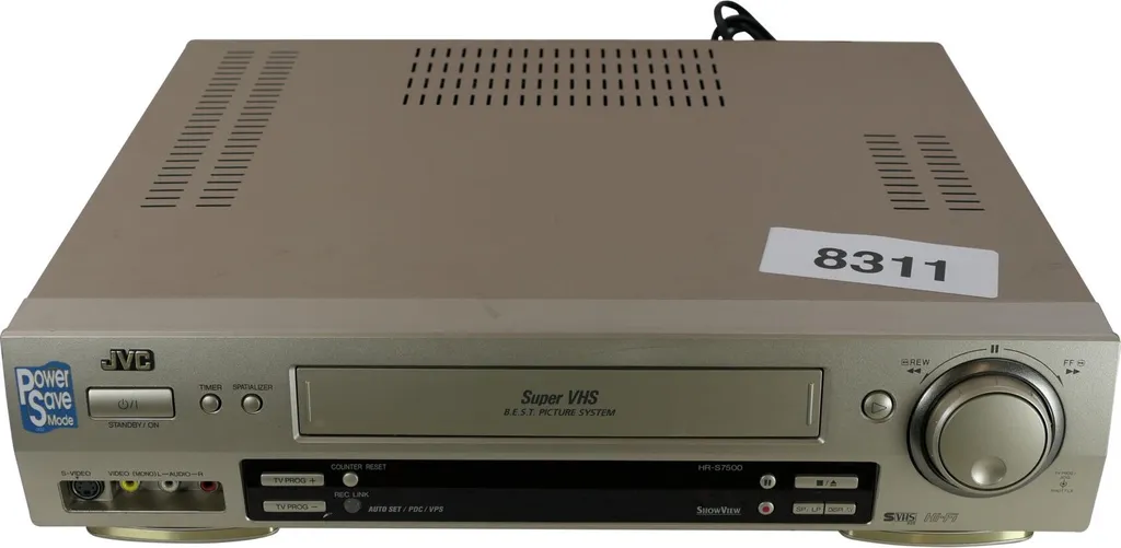 JVC HR-S7500E Magnétoscope S-VHS avec Traitement Digital de l'Image