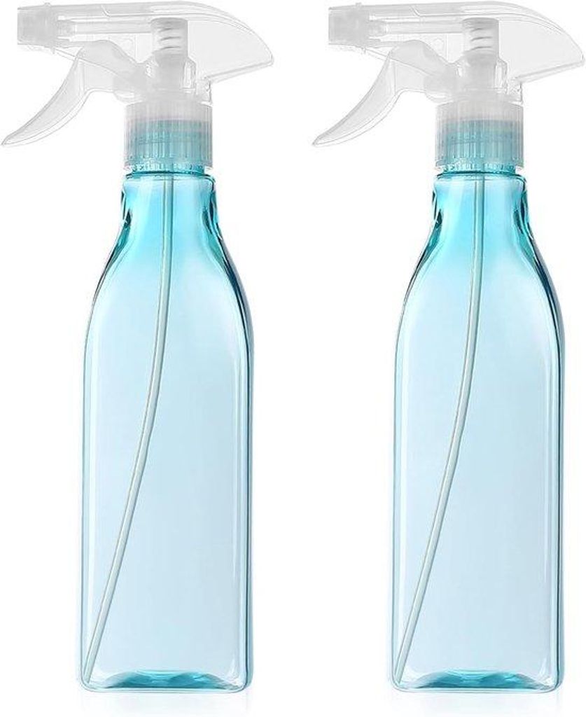 Famanu Sprühflaschen Set 2 Stück, 450 ml nachfüllbare Kunststoff-Sprüher für Pflanzen, Garten und Haarpflege