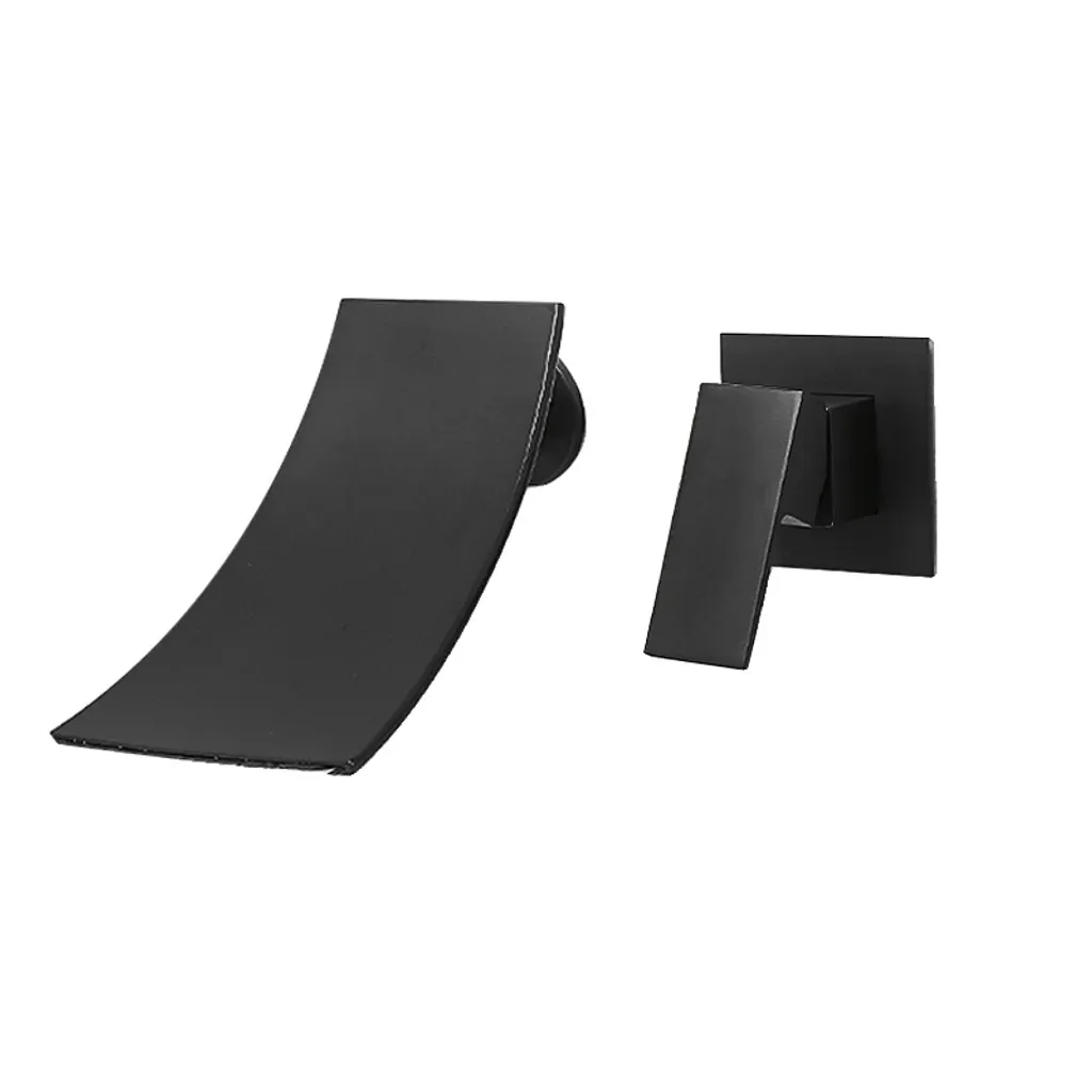 Rubinetto Lavabo Parete Nero Opaco Monocomando B | Design Bagno
