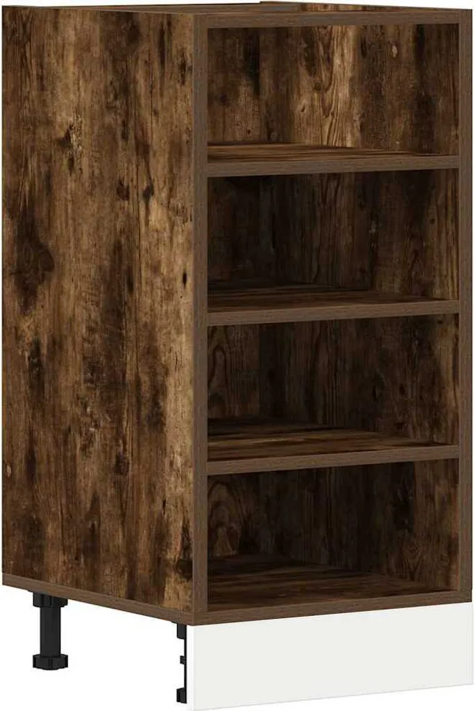 Mobiletto Riga Rovere Fumé 40cm | Armadio Inferiore Cucina vidaXL