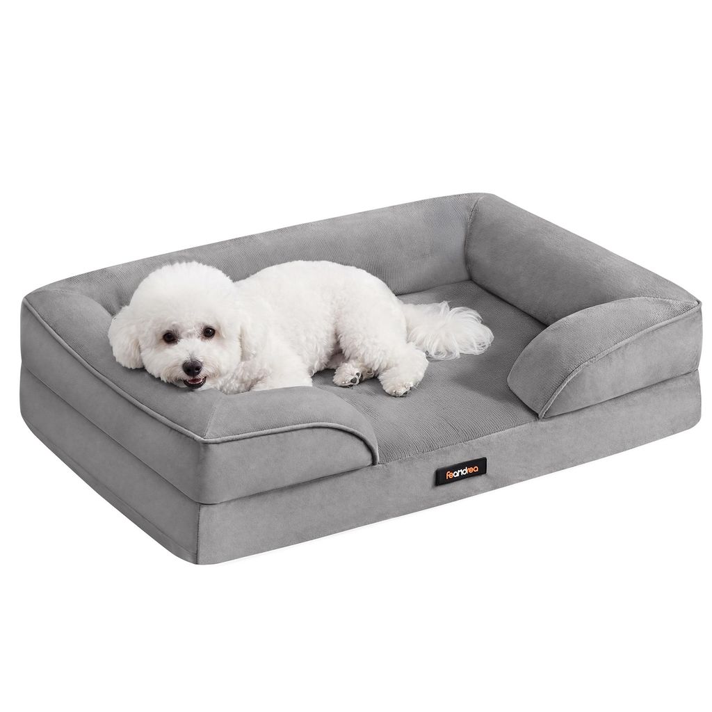 FEANDREA Orthopädisches Hundebett M, abnehmbarer Bezug, Produktbild 
