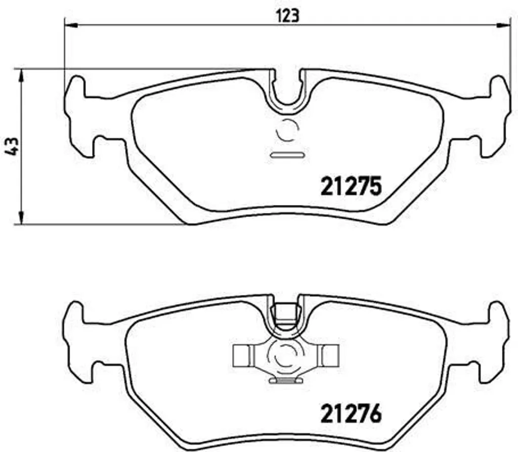 Plaquettes Brembo P 23 062 Haute Résistance OE 1617276580 pour 806